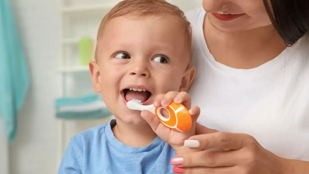 Baby With A Toothbrush